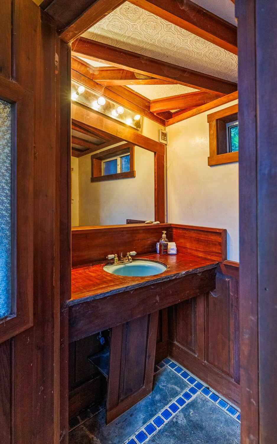 The Octagonal Cabin getaway at the Howard Creek Ranch on the Mendocino Coast.