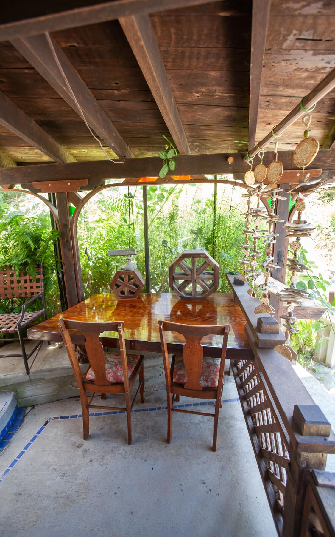 The Octagonal Cabin getaway at the Howard Creek Ranch on the Mendocino Coast.