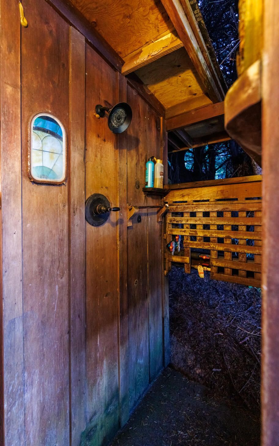 The Sea View Cabin getaway at the Howard Creek Ranch on the Mendocino Coast.