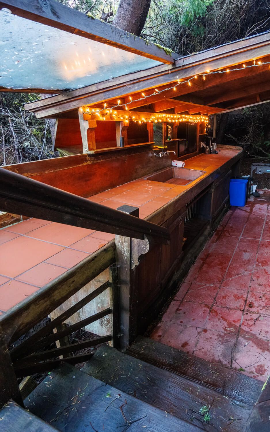 The Sea View Cabin getaway at the Howard Creek Ranch on the Mendocino Coast.