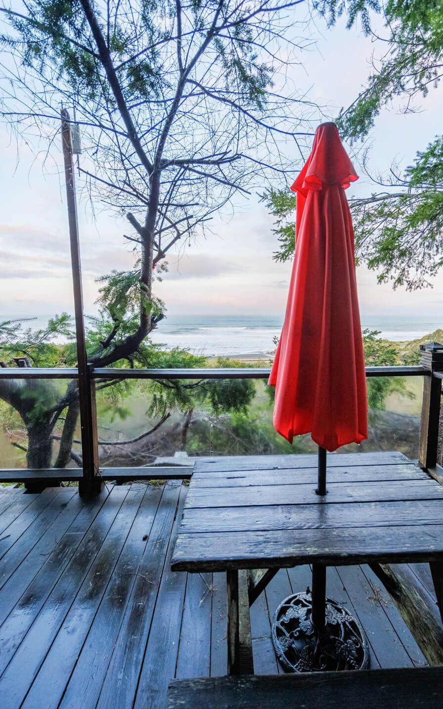 The Sea View Cabin getaway at the Howard Creek Ranch on the Mendocino Coast.