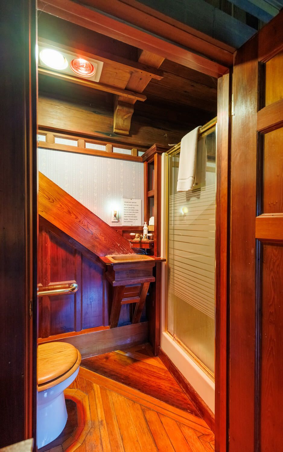 The Solar Room getaway at the Howard Creek Ranch on the Mendocino Coast.