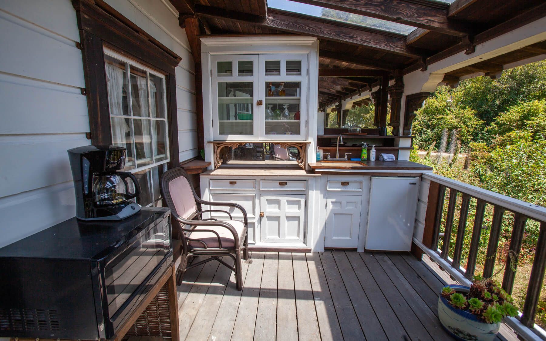 The Sun Room getaway at the Howard Creek Ranch on the Mendocino Coast.