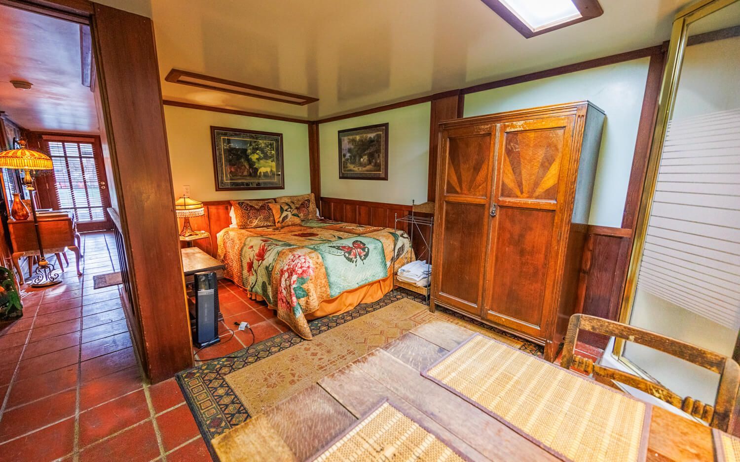 The Willow Room getaway at the Howard Creek Ranch on the Mendocino Coast.