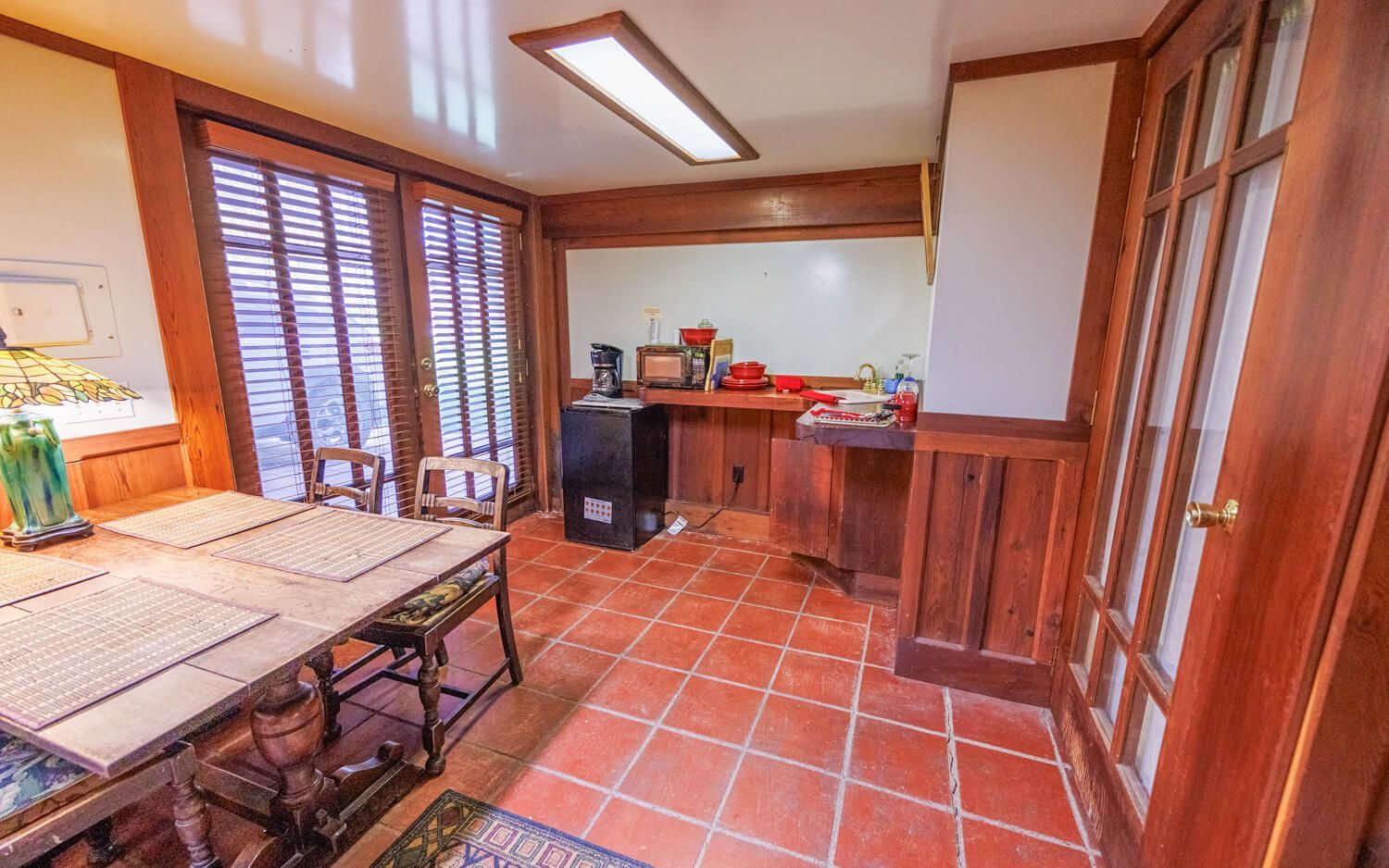 The Willow Room getaway at the Howard Creek Ranch on the Mendocino Coast.