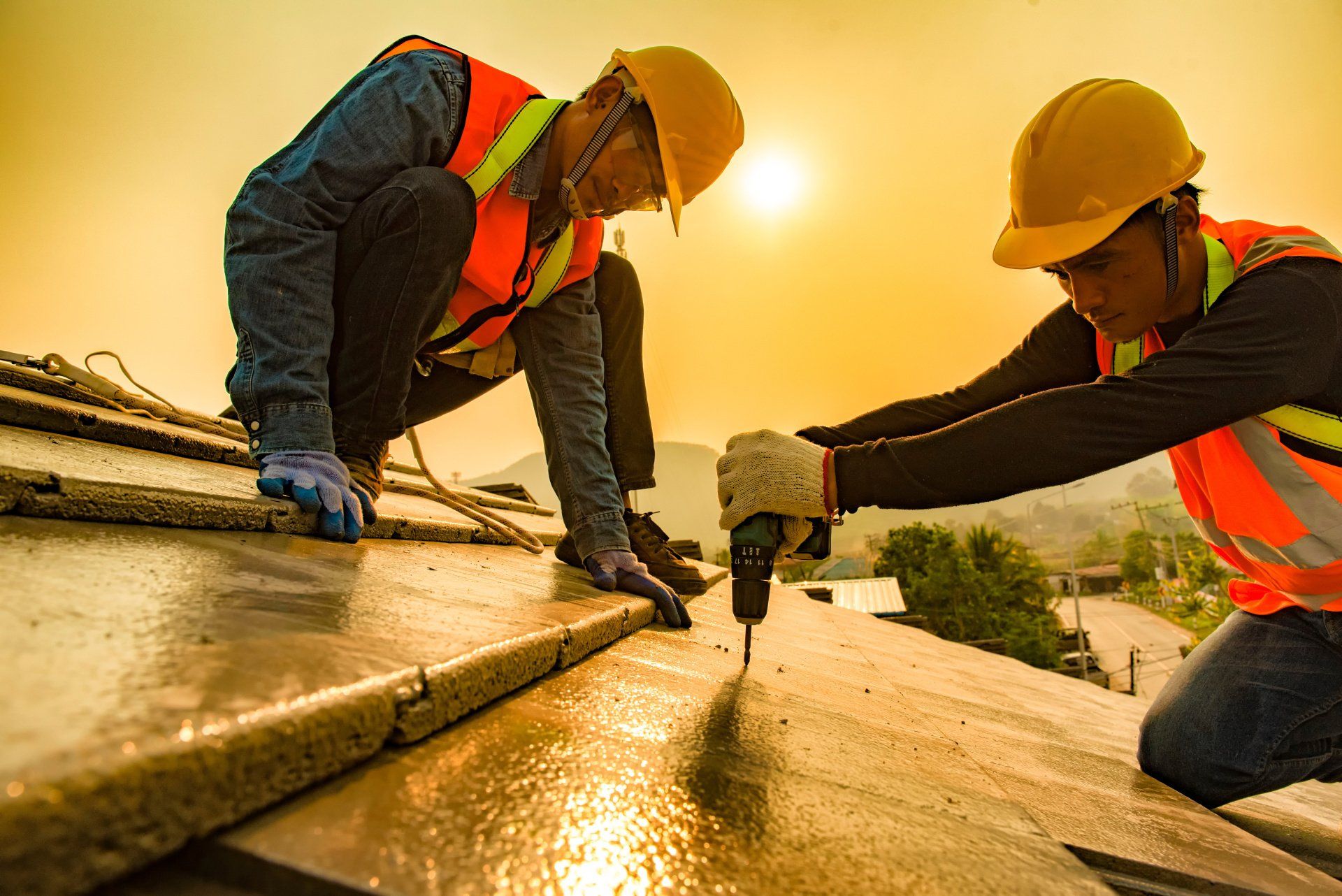 Construção de telhado em Atibaia