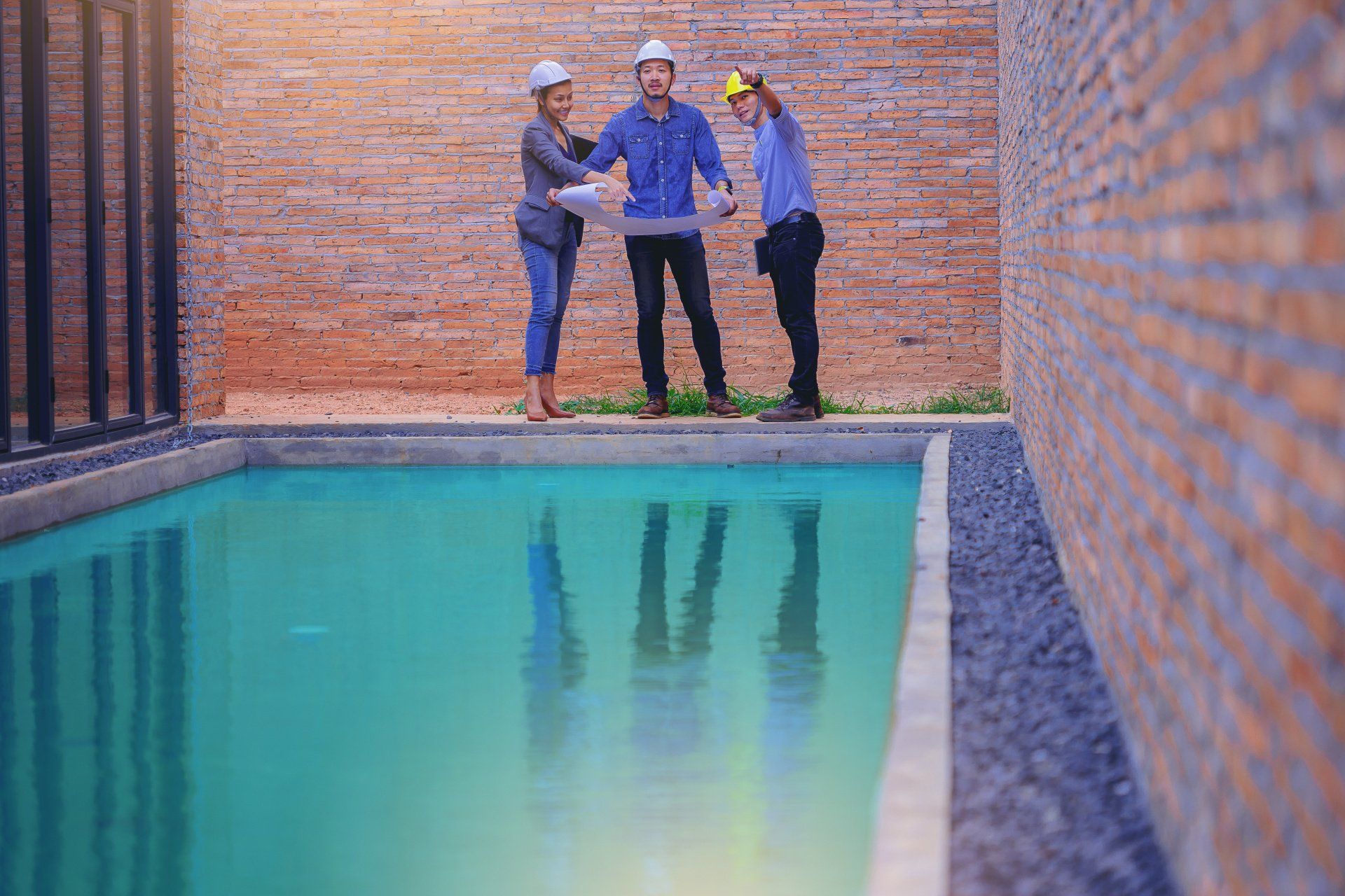 Construção de piscina em Atibaia