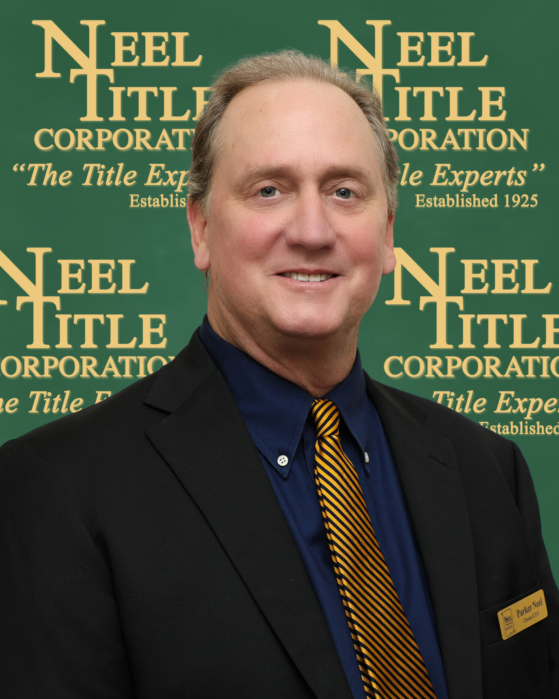 Mr. Neel on Green Background — Laredo, TX — Neel Title