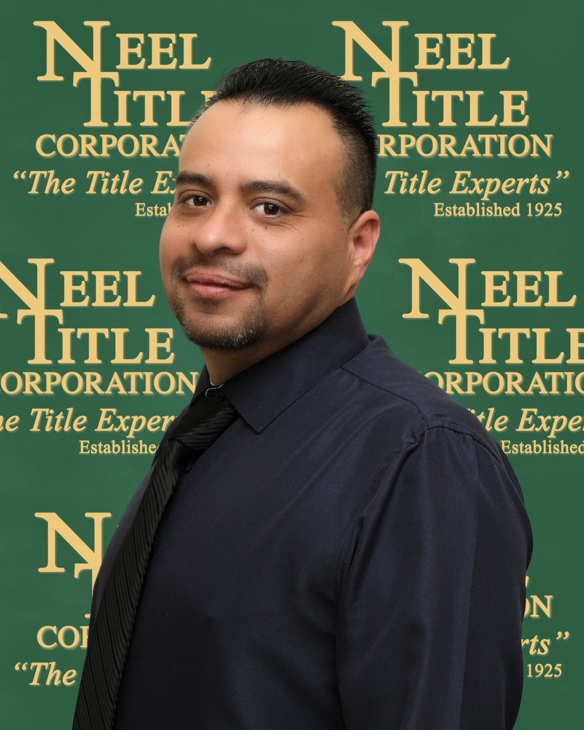 Raul Sanchez on Green Background — Laredo, TX — Neel Title