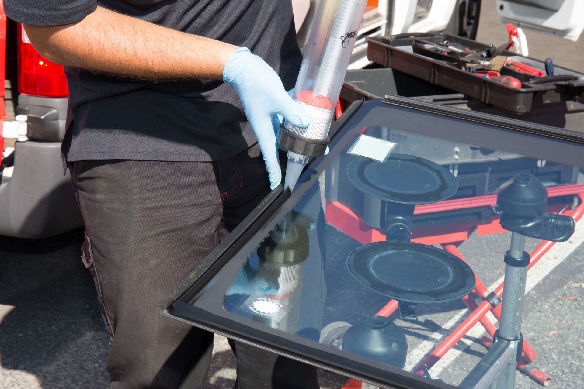 Resealing Of New Wind Shield