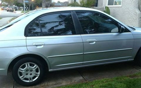 Silver Car With Tinted Window — Covina, California — Elite Tint