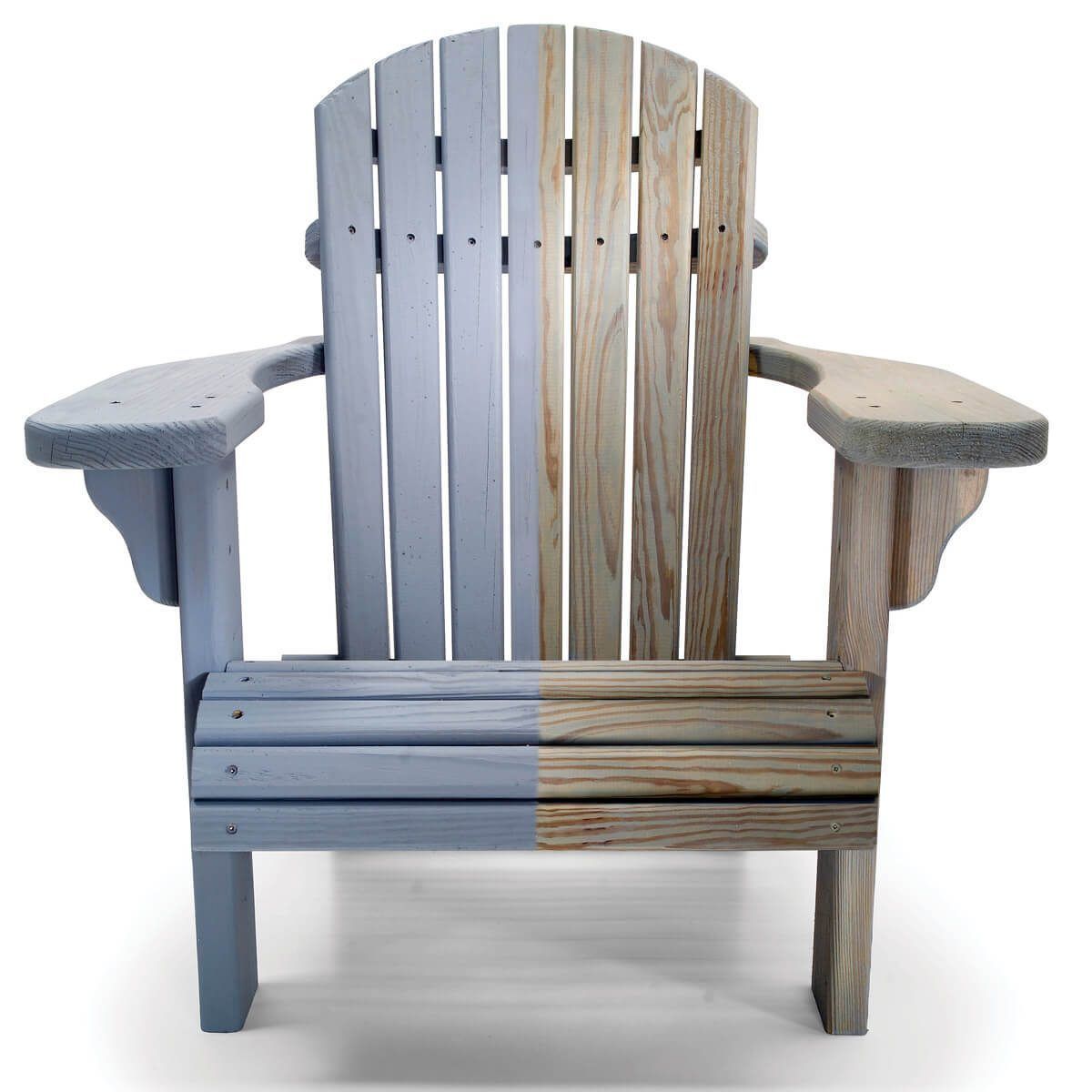 color treated wood chair