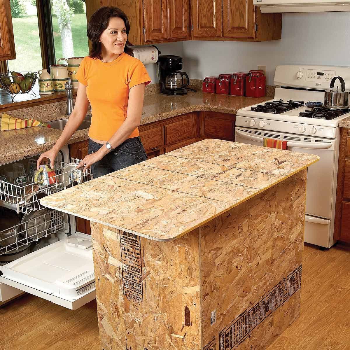 Install A New Island Countertop Kitchen