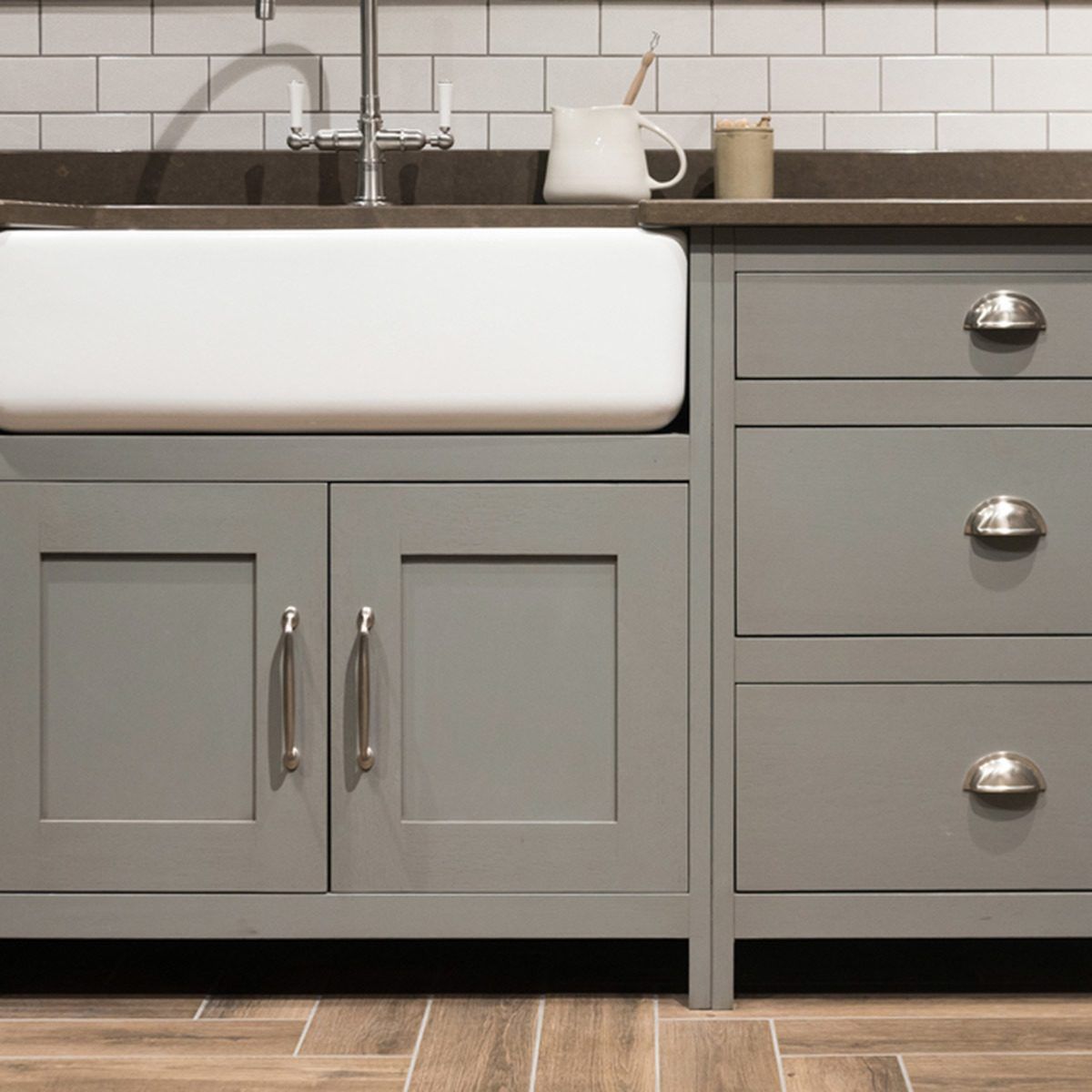 neutral gray cabinets