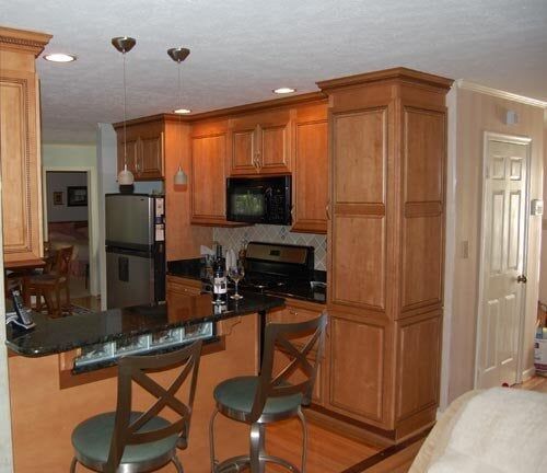 Kitchen With Bar — kitchen remodeling services in Newport News, VA
