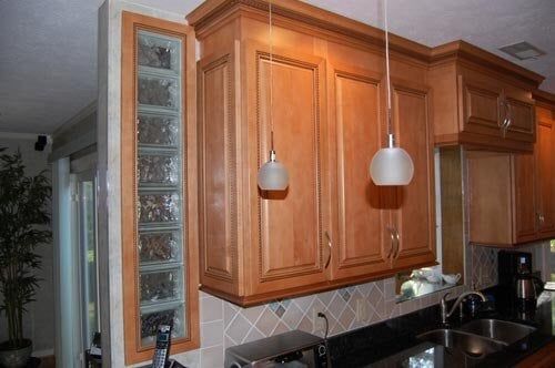 Kitchen With Hanging Lights — kitchen remodeling services in Newport News, VA