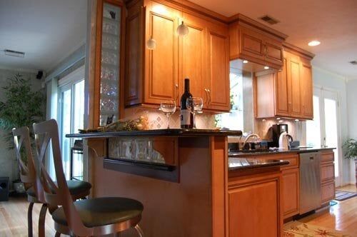 Bar In A Kitchen — kitchen remodeling services in Newport News, VA