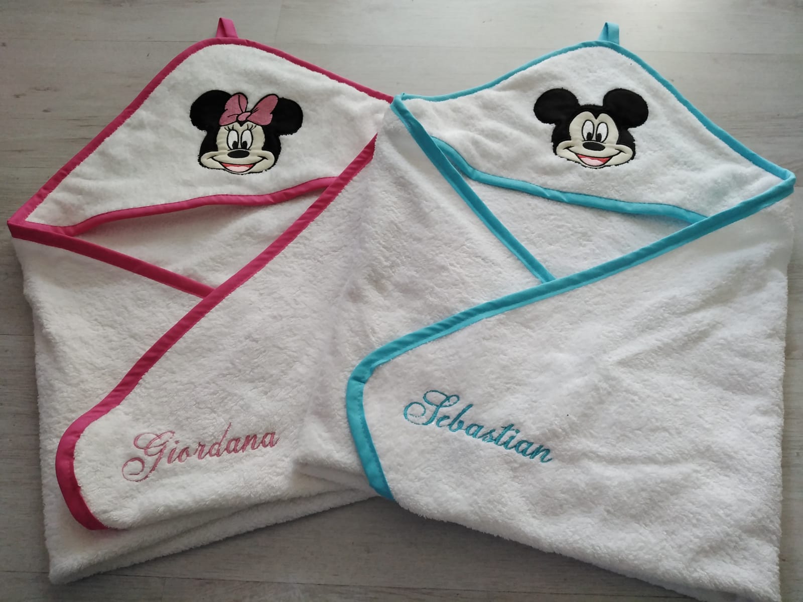 ricami personalizzati su articoli per l'infanzia