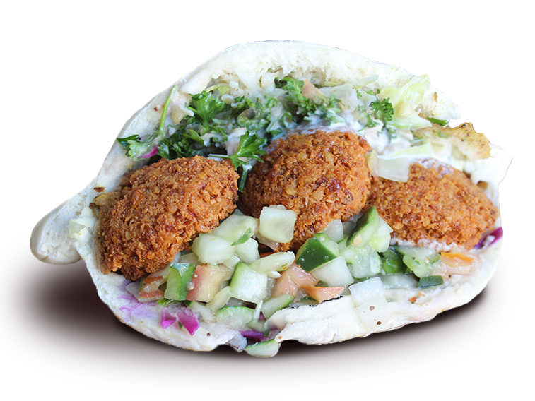 shaloha pita falafel sandwich