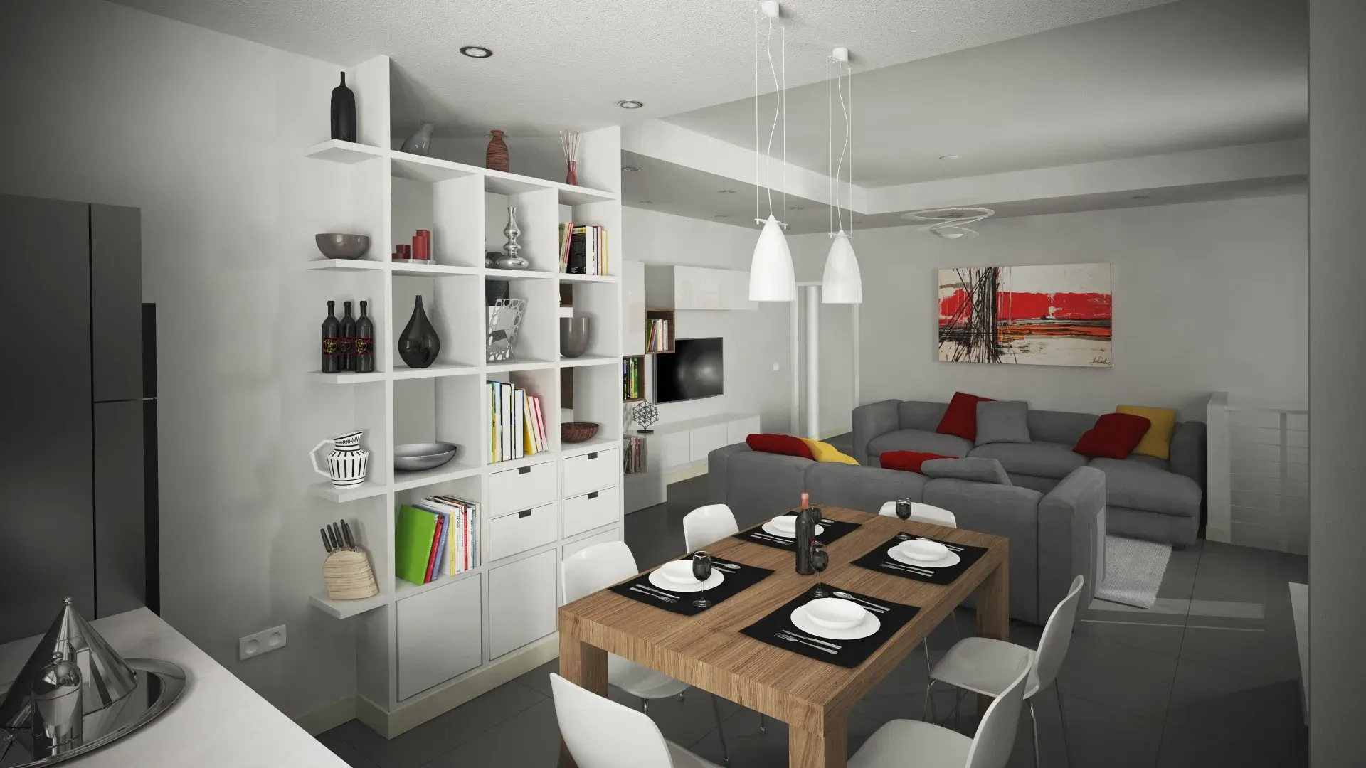 Studio d'interni abitazione privata sala pranzo