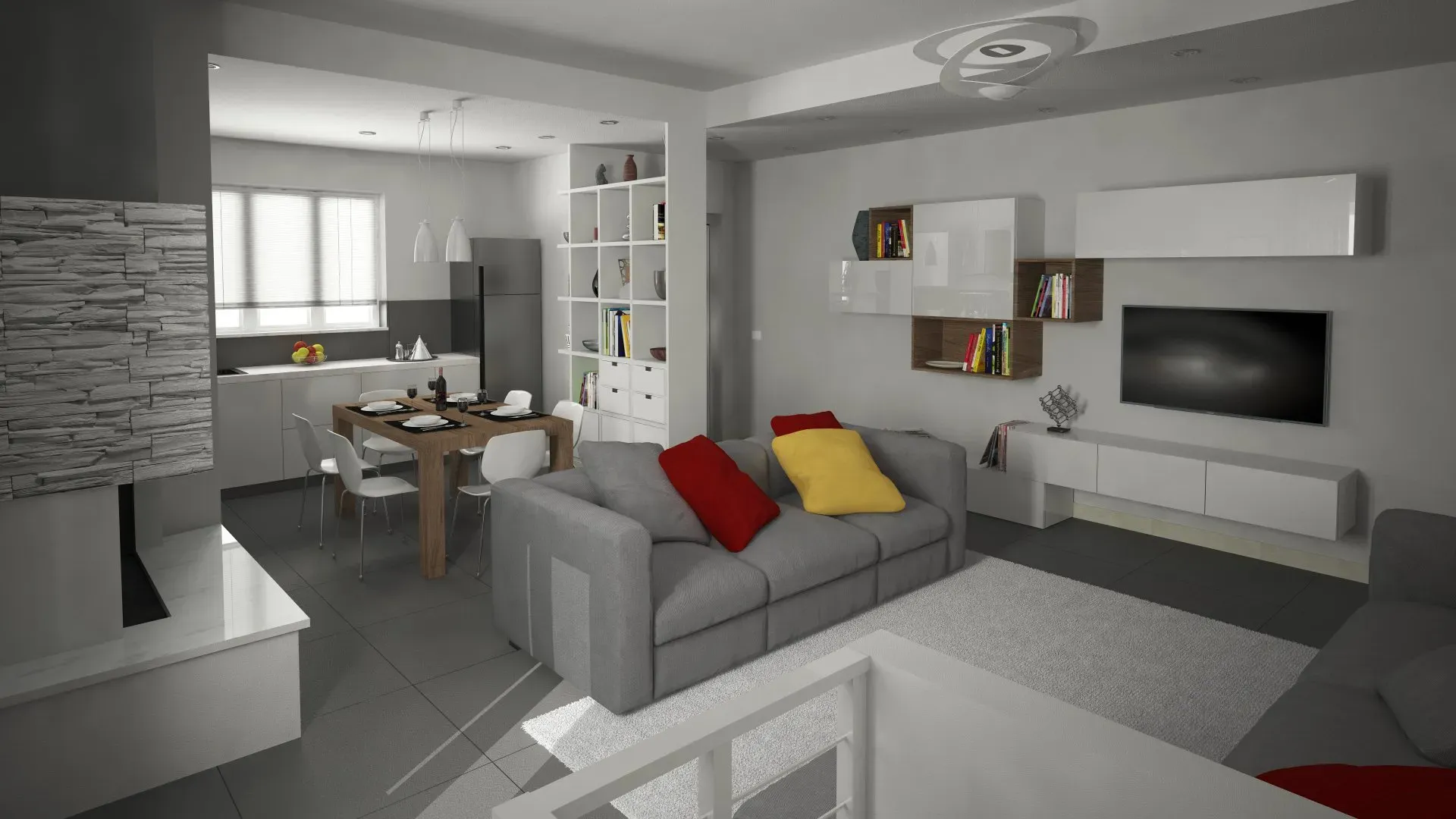 Studio d'interni abitazione privata soggiorno