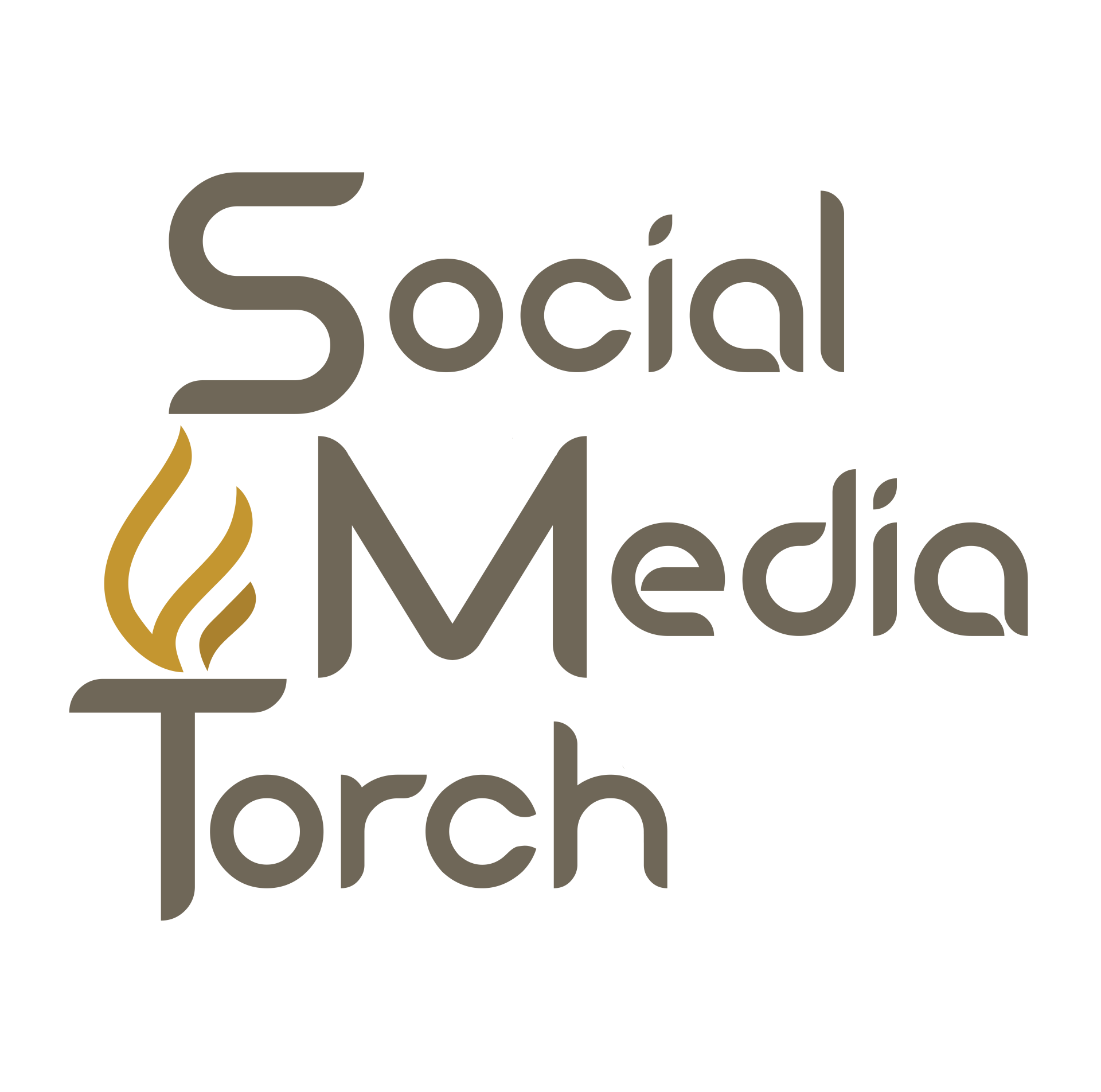 Social Media Torch Logo