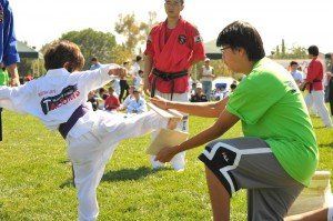 Social Responsibility — Taekwondo Class Board Breaking in Pkwy Irvine, CA