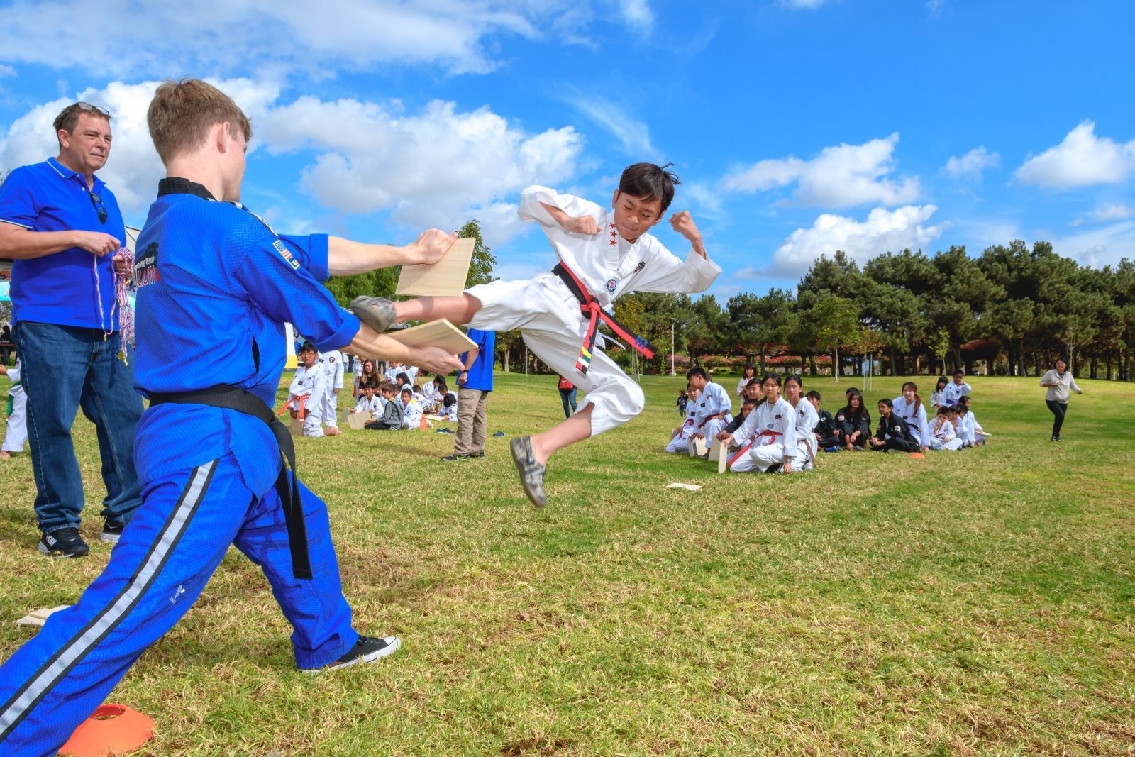 Taekwondo Tournaments — Talium Health Kick Fundraiser Participants in Pkwy Irvine, CA