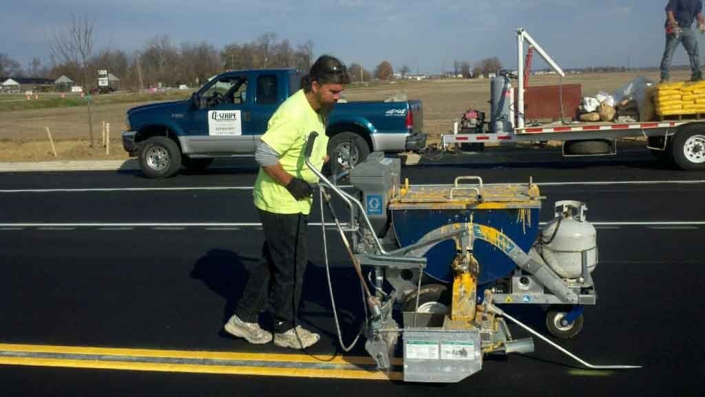 White County — Road Striping in Evansville, IN