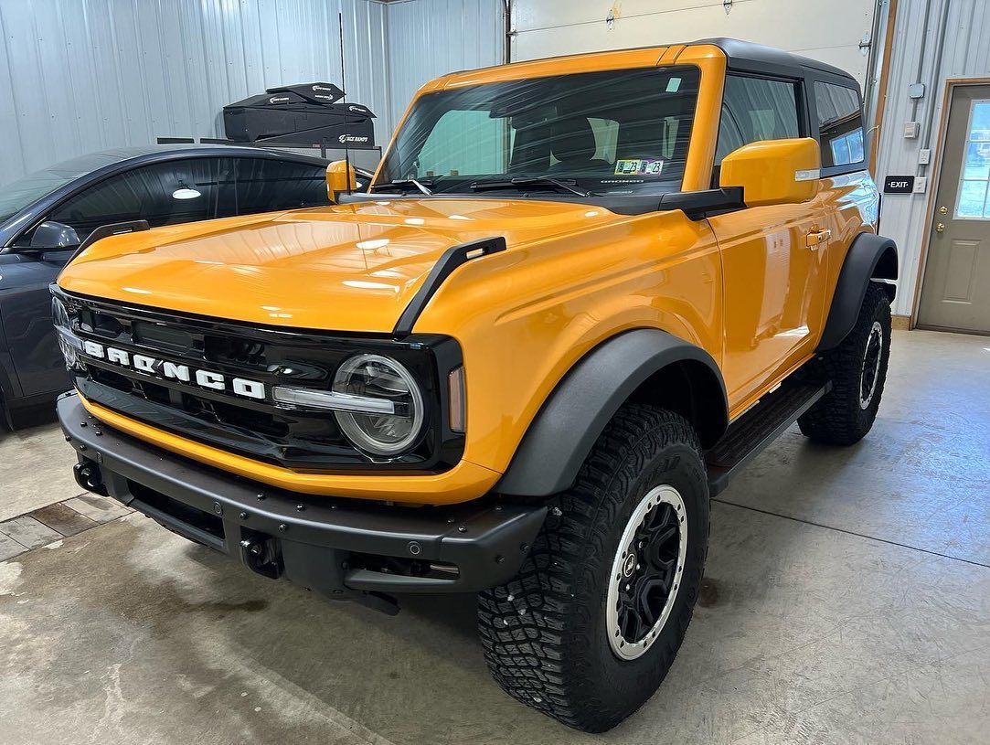 ceramic coated vehicle parked inside the shop