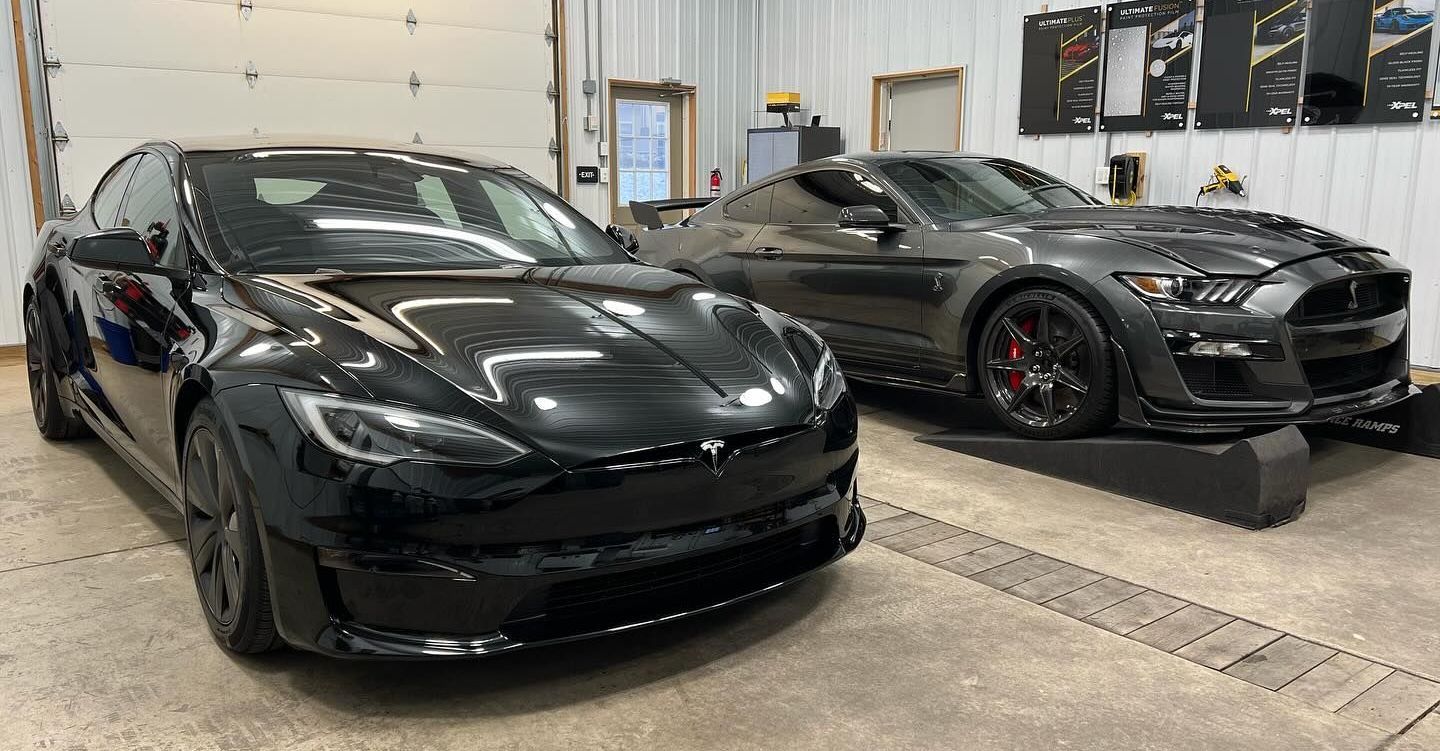 Tesla model 3 with paint protection film