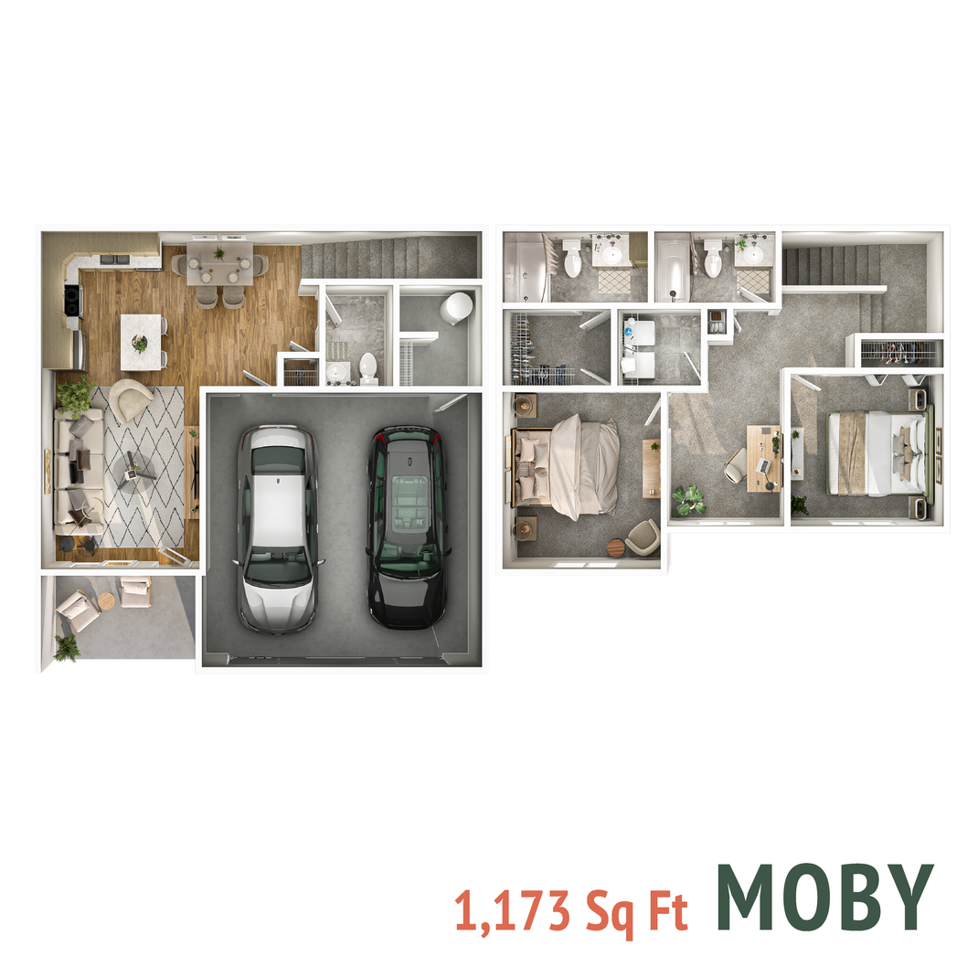 Moby floor plan with 1,173