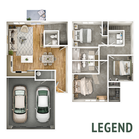 Legend floor plan
