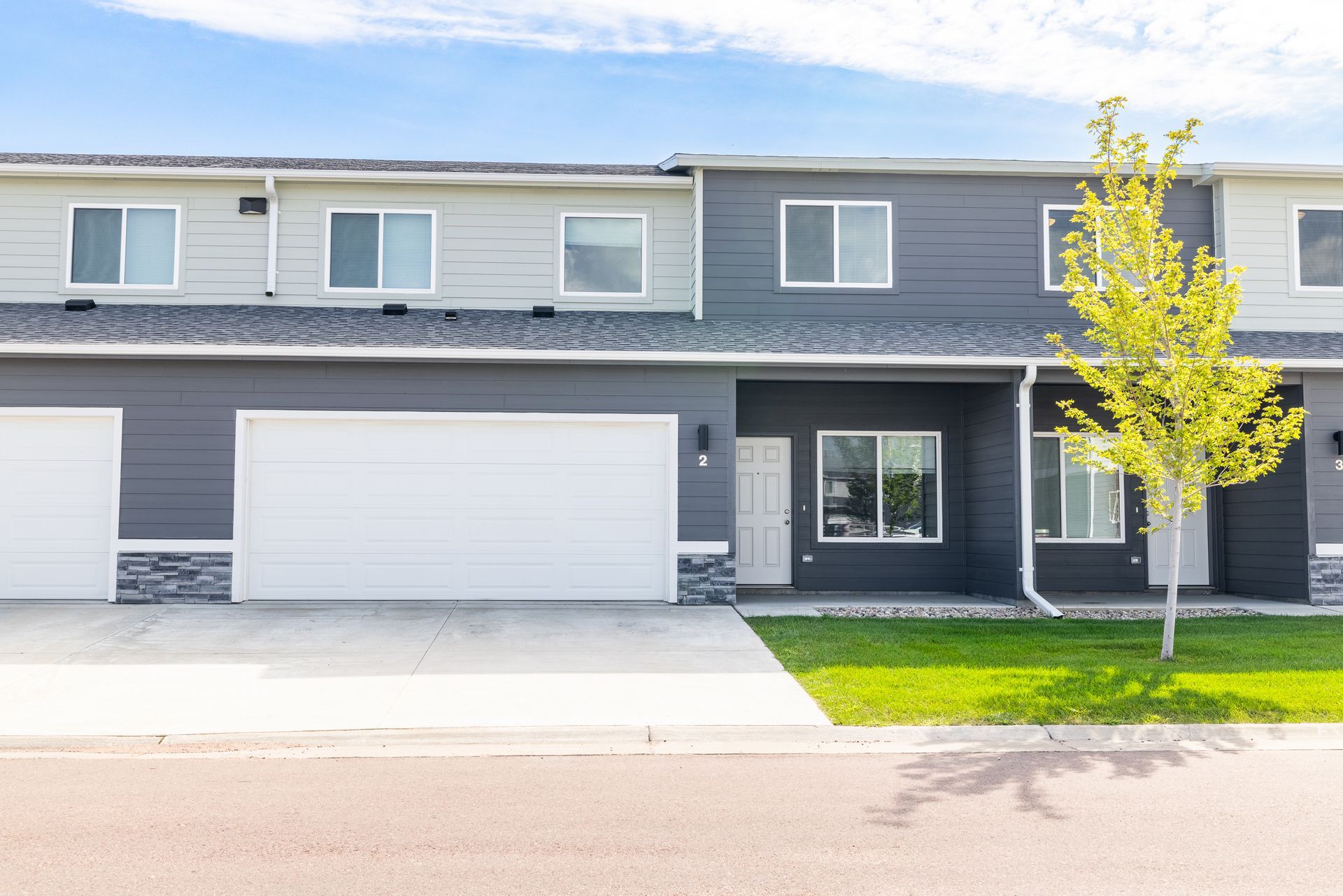 Exterior image of townhome