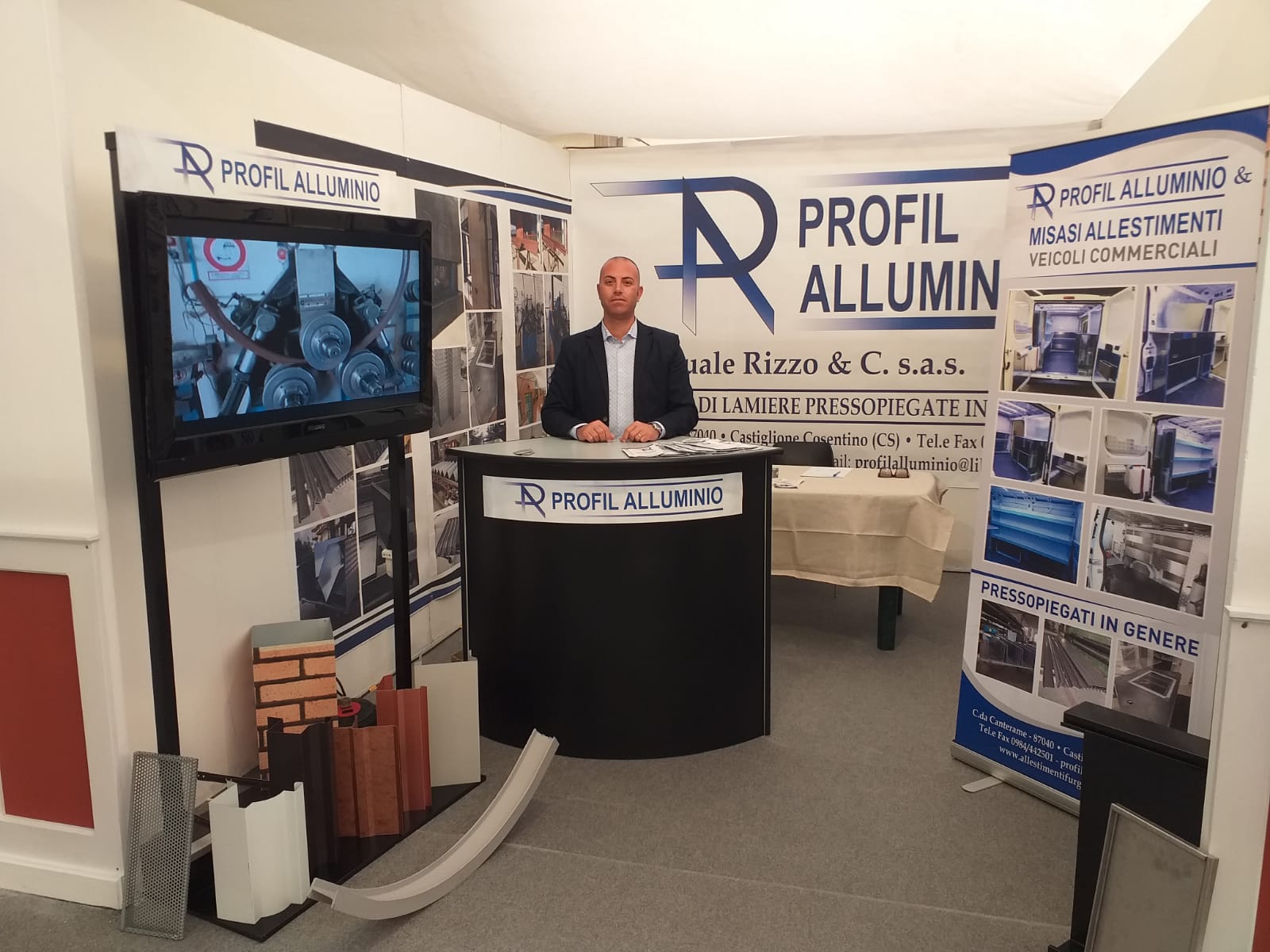 stand fieristico Profil Alluminio