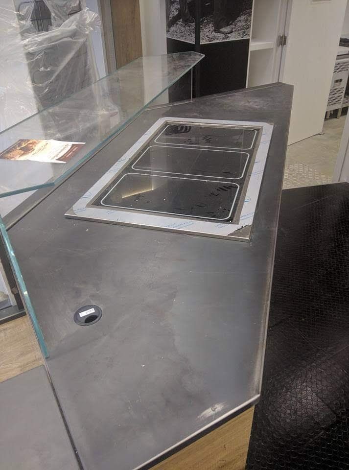 ripiani in vetro e metallo