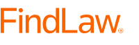 The logo for findlaw is orange on a white background
