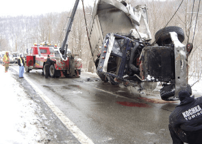 Flipped Over Truck - Auto Repair Shop in Vandergrift, PA