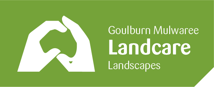 The logo for goulburn mulwaree landcare landscapes