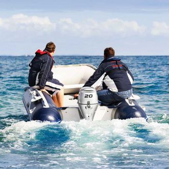 Men On A Speedboat - Evinrude Outboard Motor In Palmerston, NT