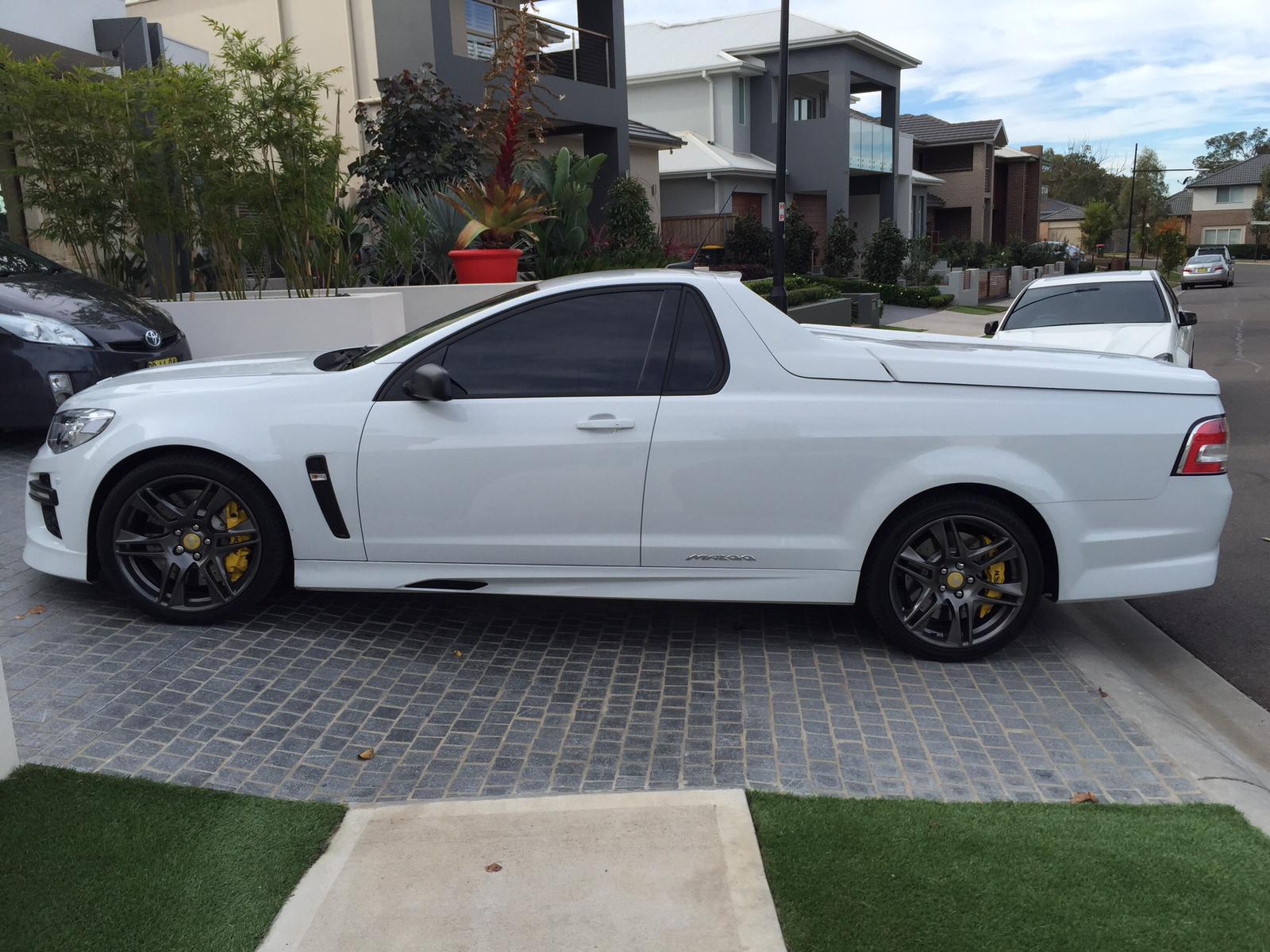 Ceramic tint a white Holden Ute