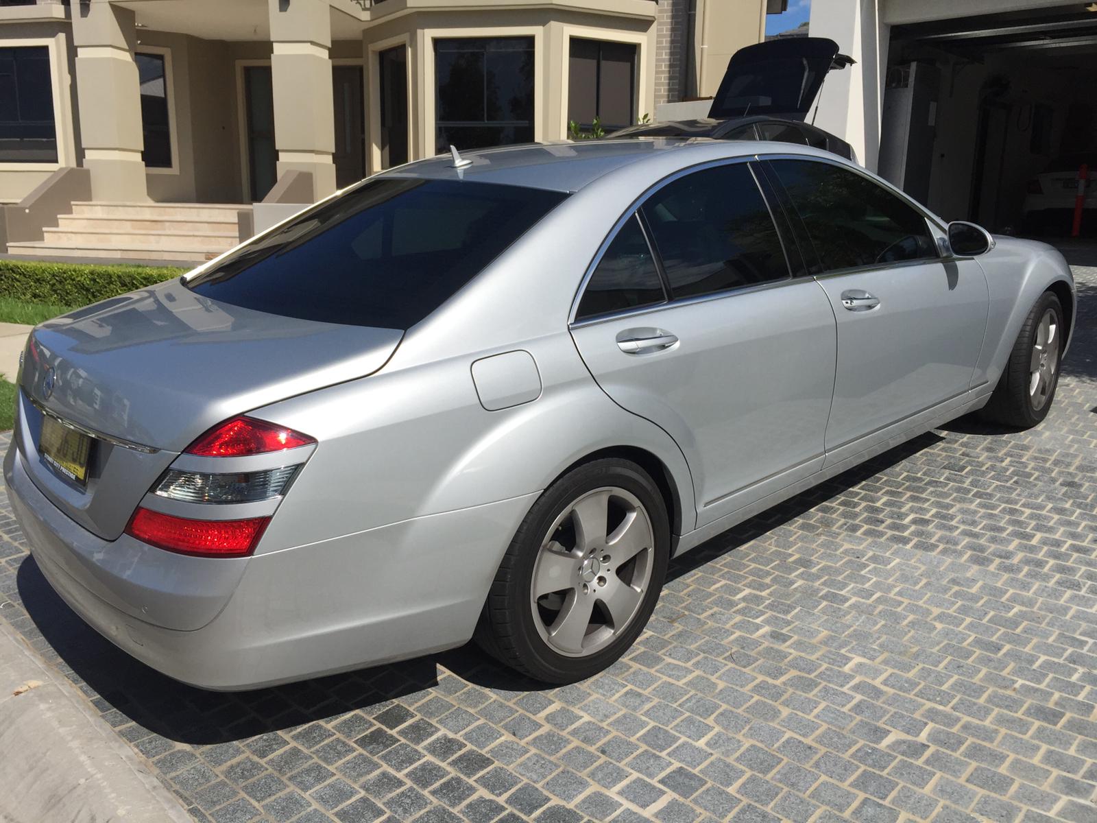 Ceramic tint a silver rear view