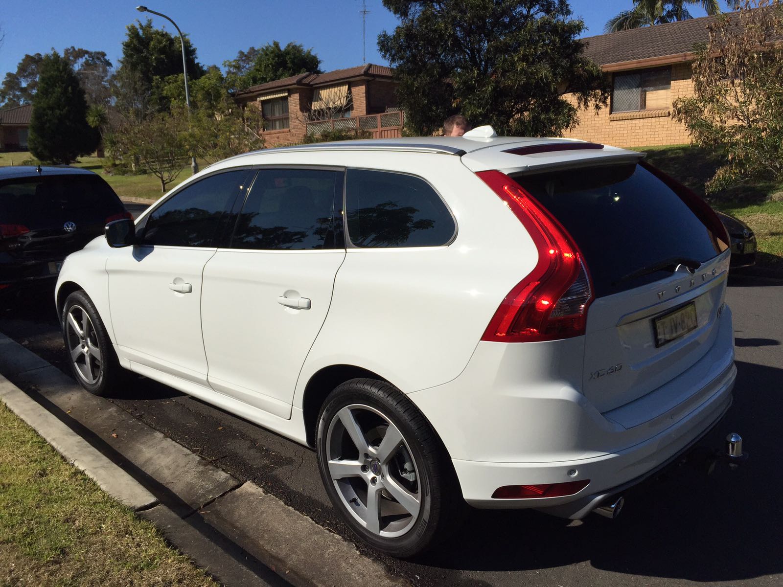 car tinting a european car rear view