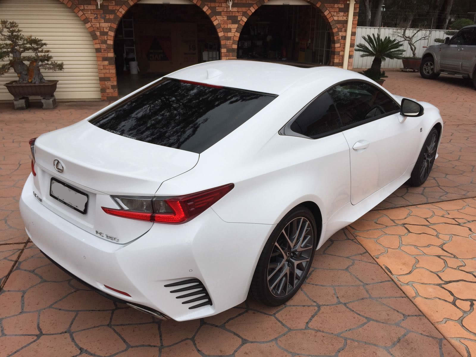 car tinting a Lexus white colour