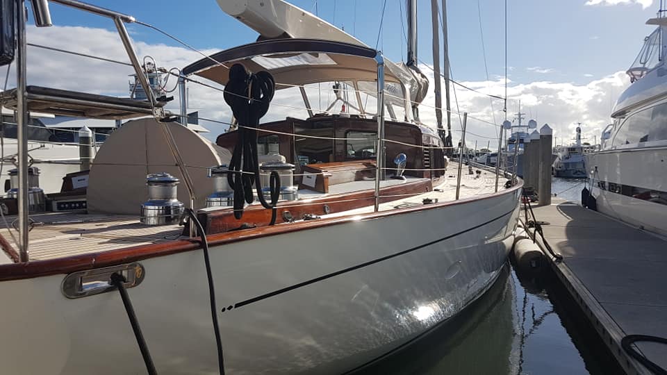 Newly Repaired Yacht — Local Marine Repair Experts in Coomera, QLD