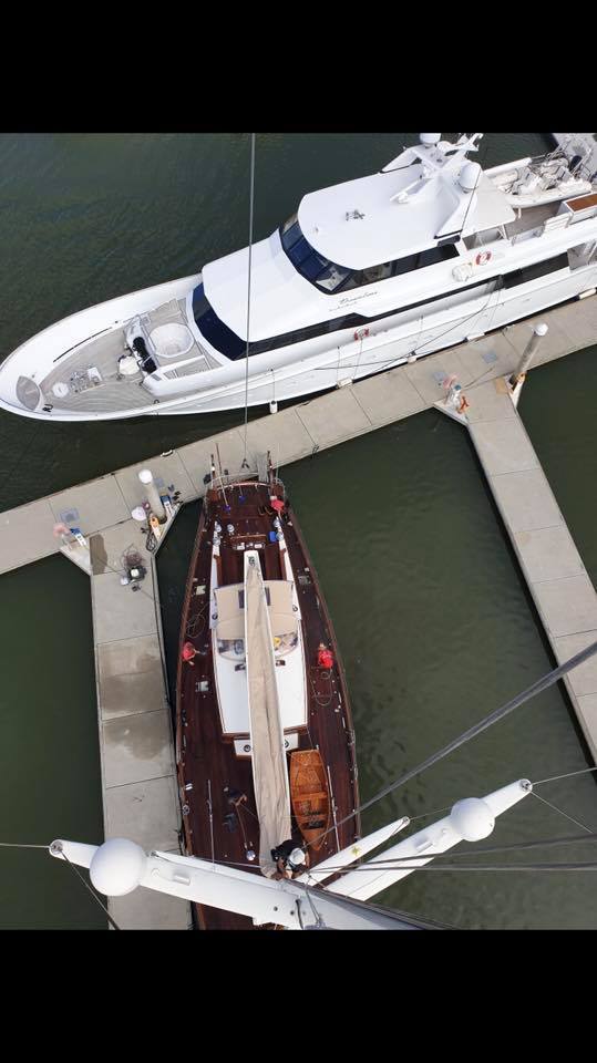 Aerial View of Yacht — Local Marine Repair Experts in Coomera, QLD