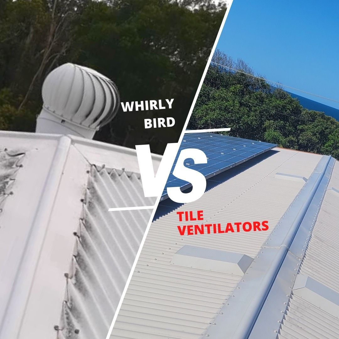 Whirlybird vs Tile Venilators — Vent Wise in Twin Waters, QLD