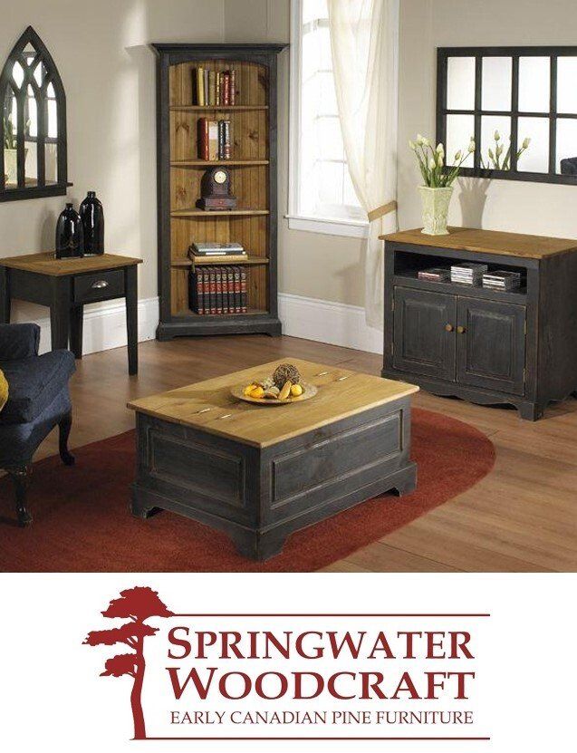A brochure for springwater woodcraft early canadian pine furniture
