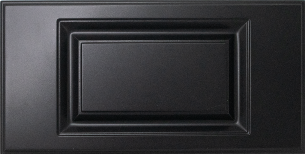 Raise Panel  Style Option With Black Finish