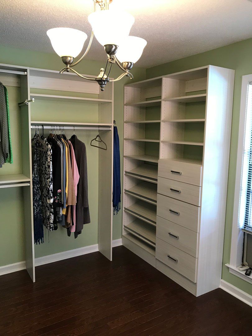 Concrete Color Custom Closet System